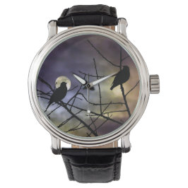Relógio Outubro Noite Birds Watch