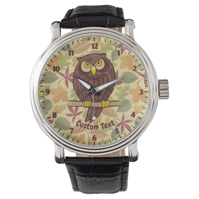 Relógio Owl Cartoon Wristwatch (Frente)