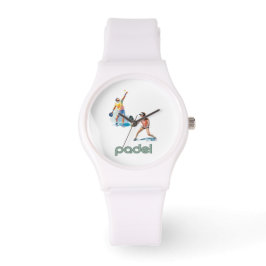 Relógio Padel Watch – Padel Chic Vibrant Style White