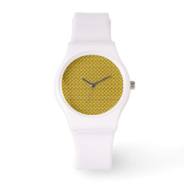 Relógio Padrão amarelo