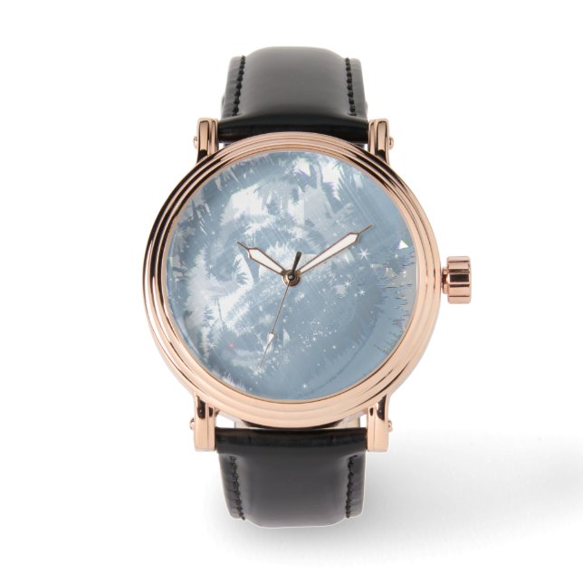 Relógio Padrão da geada de inverno (Frente)