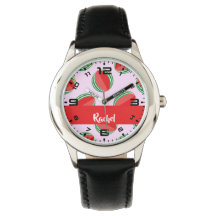 Padrão de melancia fatiada a rosa