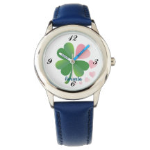 "Padrão Floral" Design Personalizado eWatch Azul