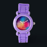 Relógio Padrão Geométrico Mosaico Moderno Colorido<br><div class="desc">Padrão geométrico geométrico moderno e colorido do mosaico. Se precisar de ajuda para personalizar qualquer um dos meus designs,  entre em contato com o designer do ArtOnWear. Formatação de texto livre com ajuda ao vivo disponível por solicitação.</div>