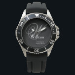 Relógio Padrinho de casamento De Casamento Presente Monogr<br><div class="desc">Padrinhos de casamento De Padrinho de casamento De Casamento Ofereceram Monograma Legal, Classic Sports Watch. Clique em personalizar este modelo para personalizá-lo com o seu próprio monograma inicial, o nome e a data do casamento rápida e facilmente. O Wedding Padrinho de casamento Gift Legal Monograma Classic Sport Watch, faz parte...</div>