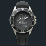 Relógio Padrinho de casamento De Casamento Presente Monogr<br><div class="desc">Padrinhos de casamento De Padrinho de casamento De Casamento Ofereceram Monograma Legal, Classic Sports Watch. Clique em personalizar este modelo para personalizá-lo com o seu próprio monograma inicial, o nome e a data do casamento rápida e facilmente. O Wedding Padrinho de casamento Gift Legal Monograma Classic Sport Watch, faz parte...</div>