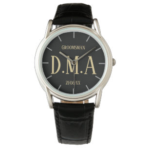 Relógio Padrinho de casamento de Monogramas, padre noiva