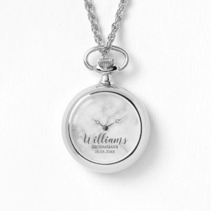 Relógio Padrinho de casamento Personalizado de Script Mode