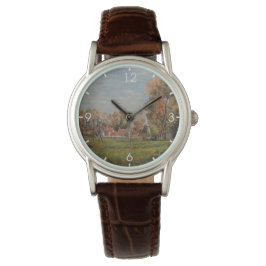 Relógio Paisagem ao redor de Lagny, França (Paisagem Rural