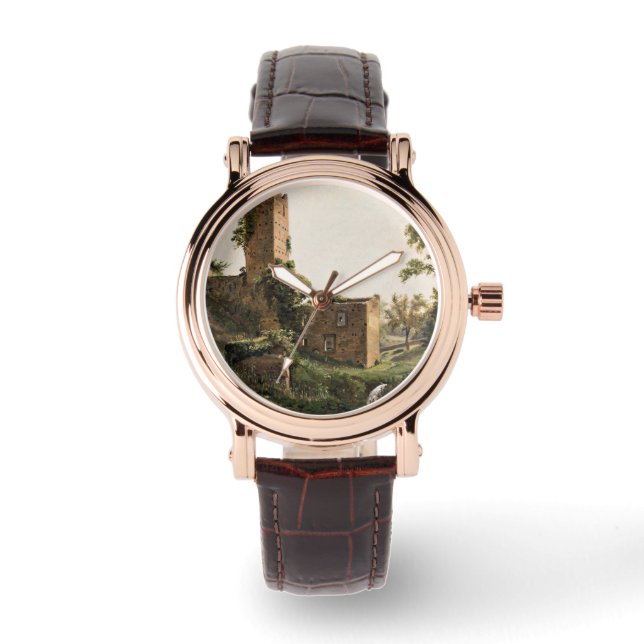 Relógio Paisagem com Ruínas (Edifício Arruinado Antigo) (Frente)