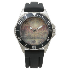 Relógio Paisagem de montanha (por Konstantin Bogaevsky)