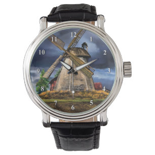 Relógio Paisagem e clima nos Países Baixos - Pintura