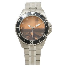 Relógio Paisagem em Dusk, belas artes Van Gogh