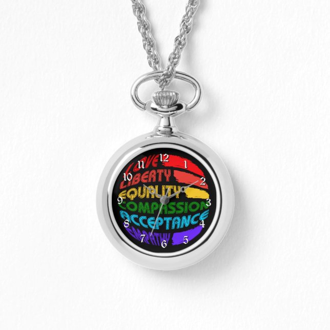 Relógio Palavras Para Viver Por (Frente)