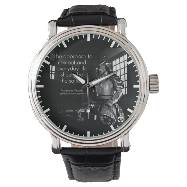 Relógio Palavras sobre artes marciais inspiracionais - Com (Frente)