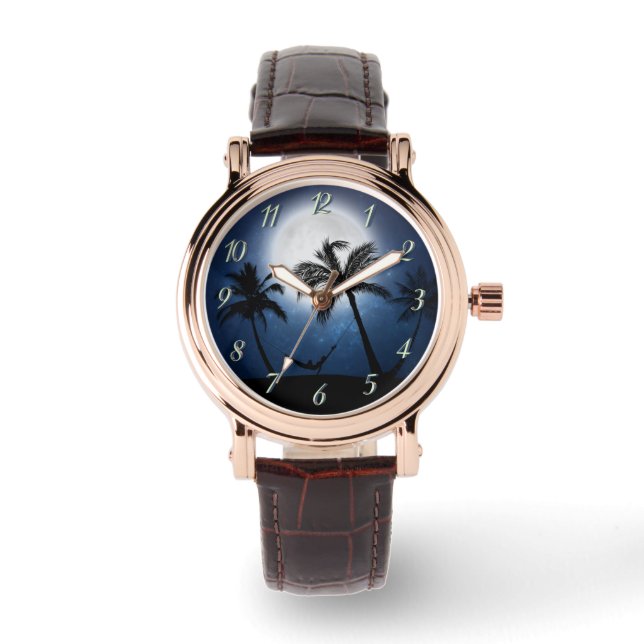 Relógio Palmeiras ao luar (Frente)