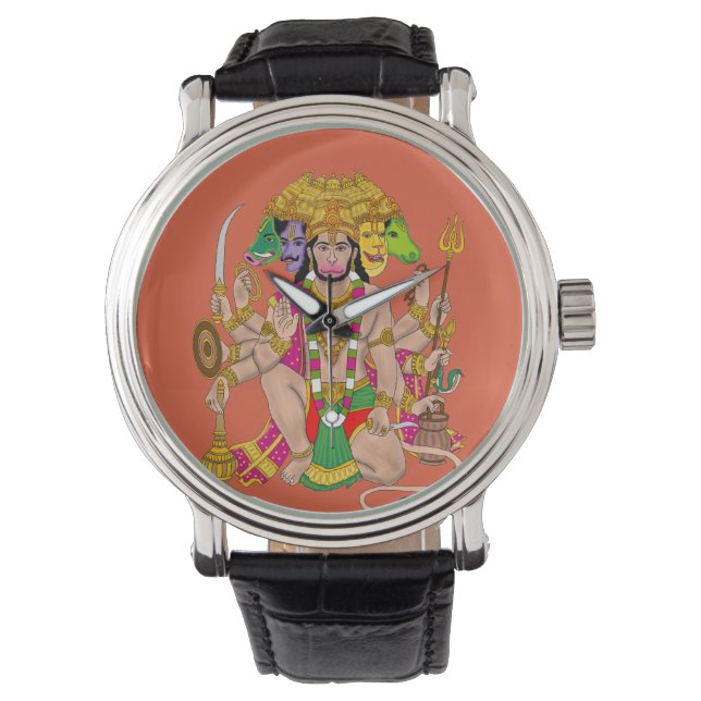 Relógio Panchmukhi Hanuman Wall Clock  (Frente)