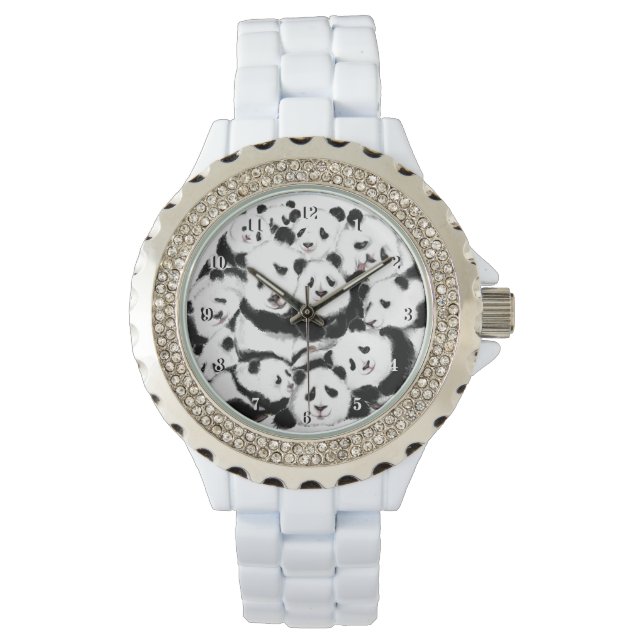 Relógio Pandas Assista Família Feliz de Presente (Frente)