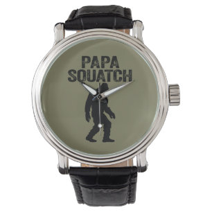 Relógio Papa Squatch Engraçado Pé Grande - Presente Dia de