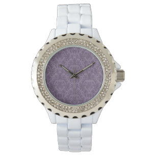 Relógio Papel de parede roxo luxuoso