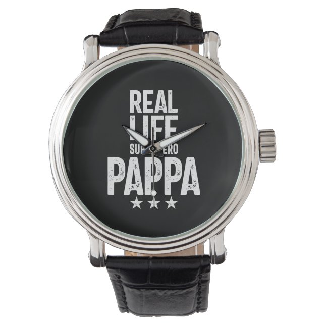 Relógio Pappa Super Herói do Real Life | Padre Gift (Frente)