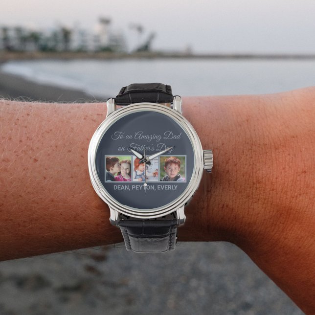 Relógio Para um Pai incrível na foto do dia do pai (Criador carregado)