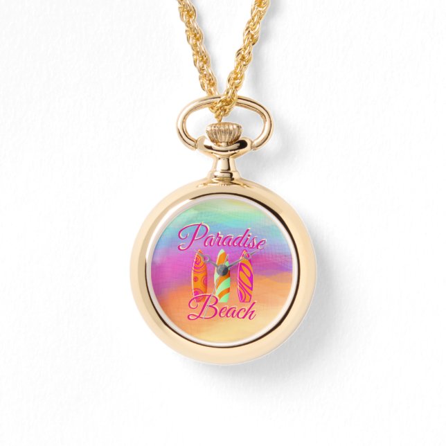 Relógio Paradise Beach Surfboards (Frente)