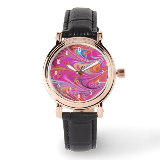 Relógio Paraíso Tropical de Praia Exótica (Frente)