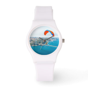 Relógio Paramotores Pilotos Voando Sobre O Bósforo