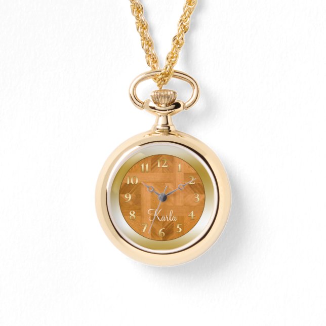 Relógio Parquet Personalizado (Frente)