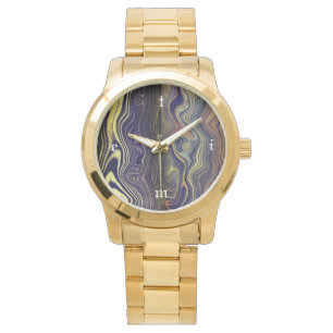 Relógio Parte de madeira ondulada do TEMPO