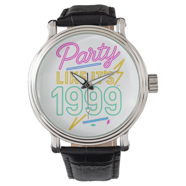 Relógio Party Like It’s 1999®™ – Neon Voltage (Frente)