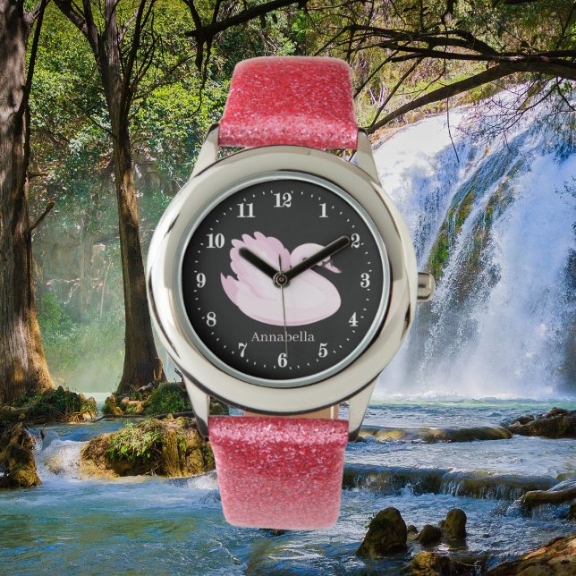 Relógio passarinho bonito, amantes do cisne (Criador carregado)