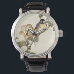 Relógio Pássaro Oriental Empoleirado no Branch<br><div class="desc">Esta impressão de arte exibe uma imagem nítida e vívida de uma ave oriental empoleirada em um galho. Abaixo está uma flor de laranja com alto grau de precisão de cor. Esta impressão de arte contemporânea de uma arte tradicional de inspiração oriental irá adicionar caráter a qualquer parede na sua...</div>