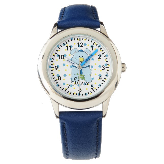 Relógio Passover Cão Azul com Personalização do Sapo Watch (Frente)