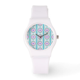 Relógio Pastel Dream Boho Geometric Kaleidoscope