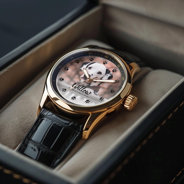 Relógio Pata de Cachorro Imprime Foto Personalizada (Inspiration mockup (not actual product))