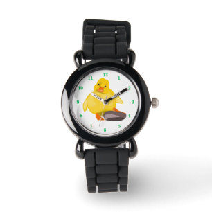 Relógio Pato Amarelo Bonito