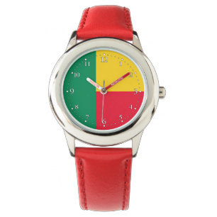 Relógio Patriotic Benin Flag Watch