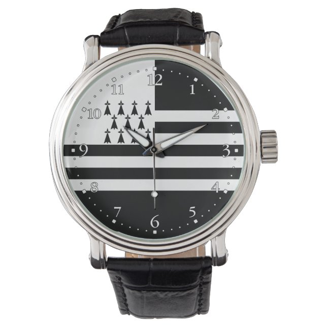Relógio Patriotic Brittany Flag Watch (Frente)