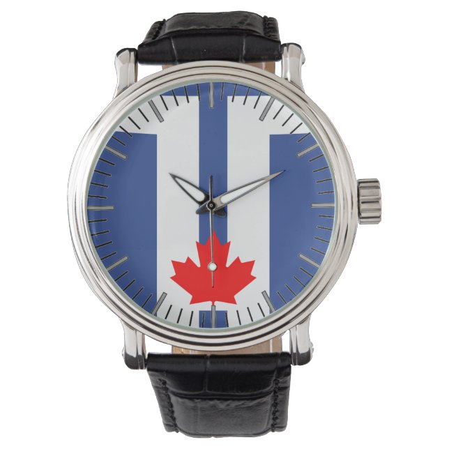 Relógio Patriotic, special watch with Flag of Toronto (Frente)