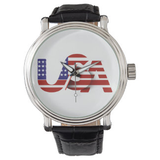 Relógio Patriotic USA Flag Clock | Modern American