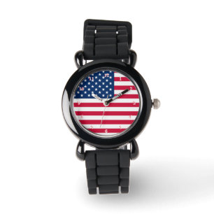 Relógio Patriotic USA Flag Watch
