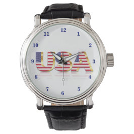 Relógio Patriotic USA Flag Watch