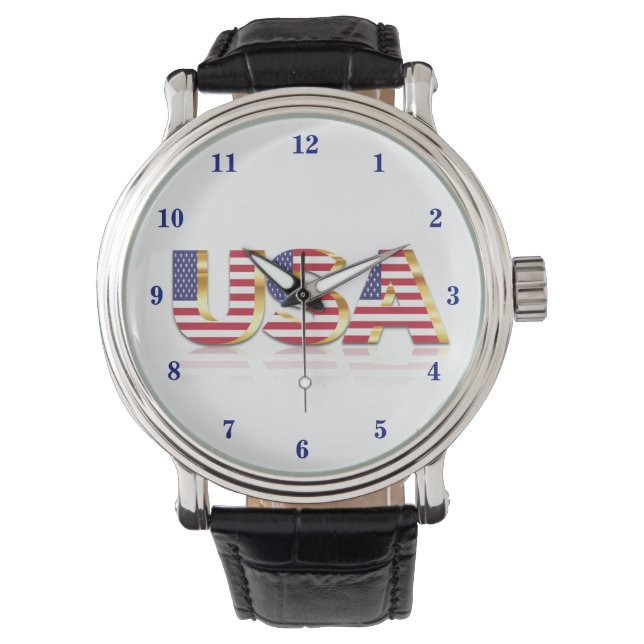 Relógio Patriotic USA Flag Watch (Frente)