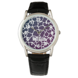 Relógio Patterno Animal Blue Men's Watch