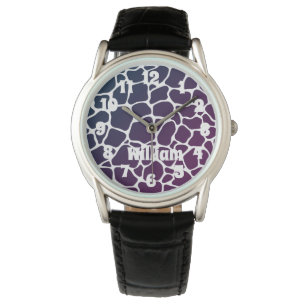Relógio Patterno Animal Blue Men's Watch