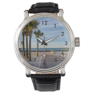 Relógio Paved Walkway to Pensacola Beach Wrist Watch