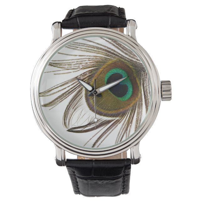 Relógio  Peacock Feather     Watch (Frente)