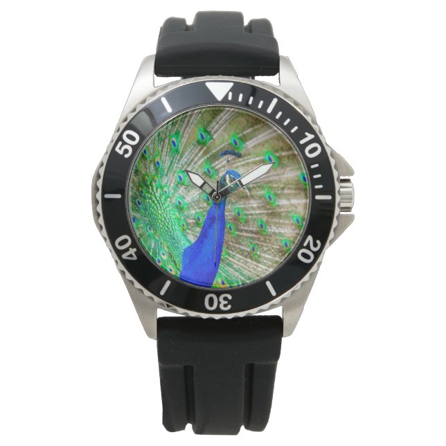 Relógio Peacock Plumage (Frente)